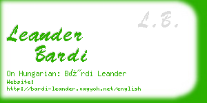 leander bardi business card